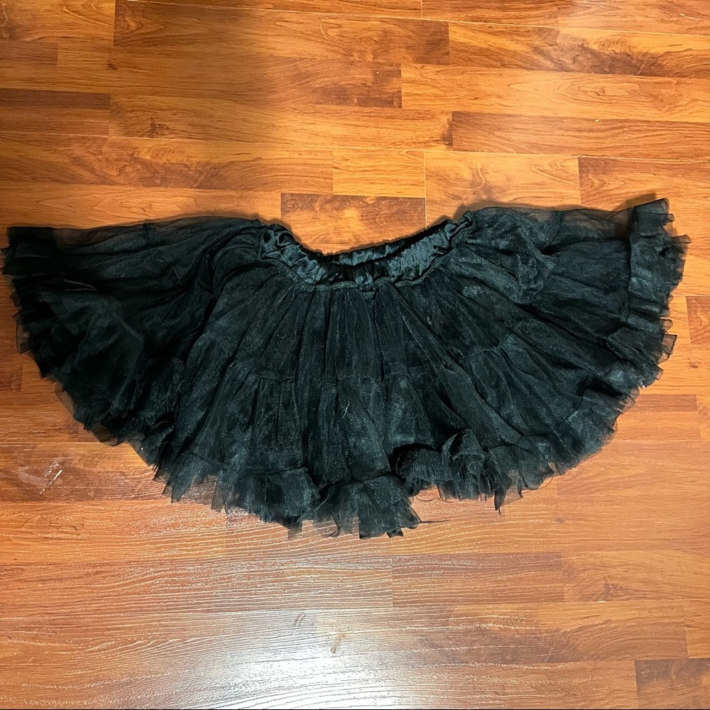 Ladies one size adult petticoat black